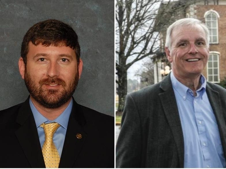 State Rep. Rodney Sullivan (left) and House District 61 candidate Ron Bolton 