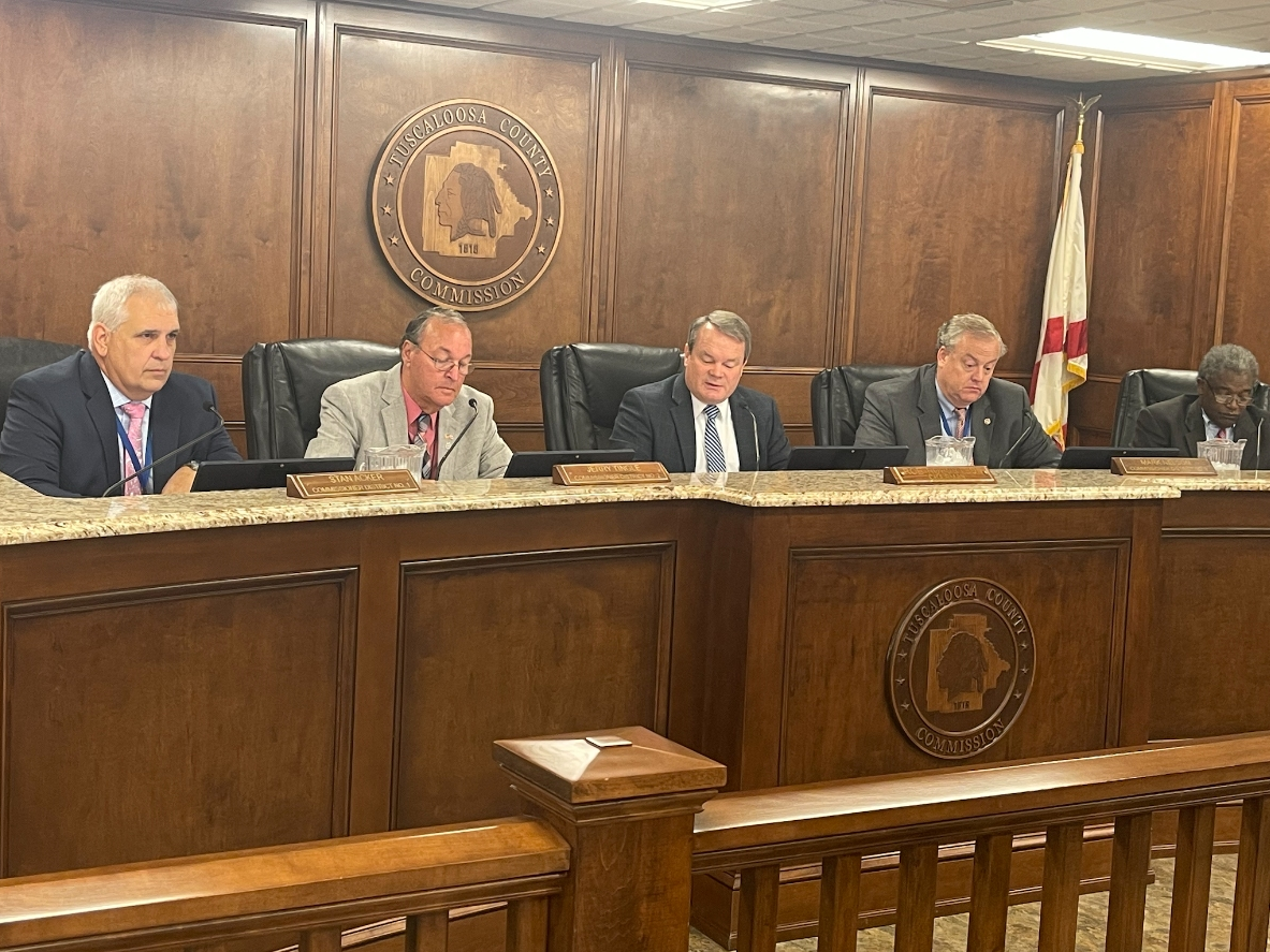 The Tuscaloosa County Commission during its regular meeting on Wednesday. 