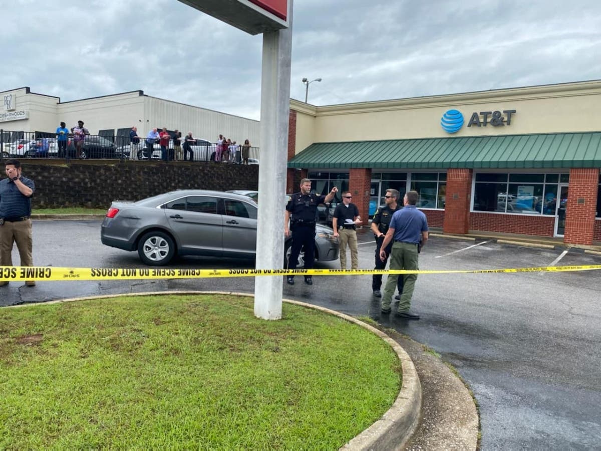 A photo from the scene of the incident on Thursday. 