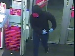 A surveillance camera photo of the suspect. 