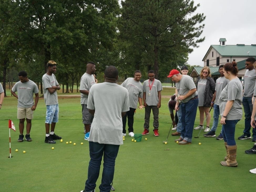 A scene from the UA CrossingPoints golf tournament in 2018. 