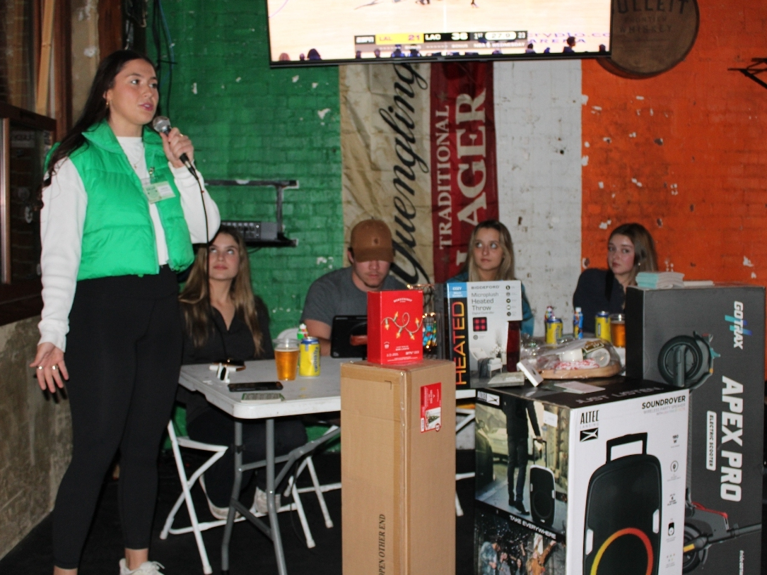 The “Luck of The Draw” fundraiser was held at Innisfree Irish Pub on Nov. 9 and included bingo rounds with prizes donated by Innisfree and 15 sponsors. 