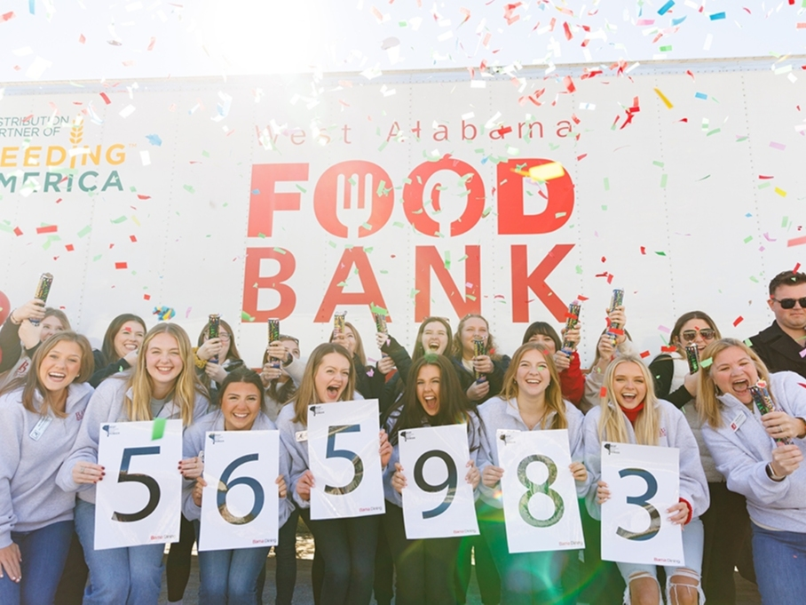 Alabama won the 29th installment of the Beat Auburn Beat Hunger food drive. 