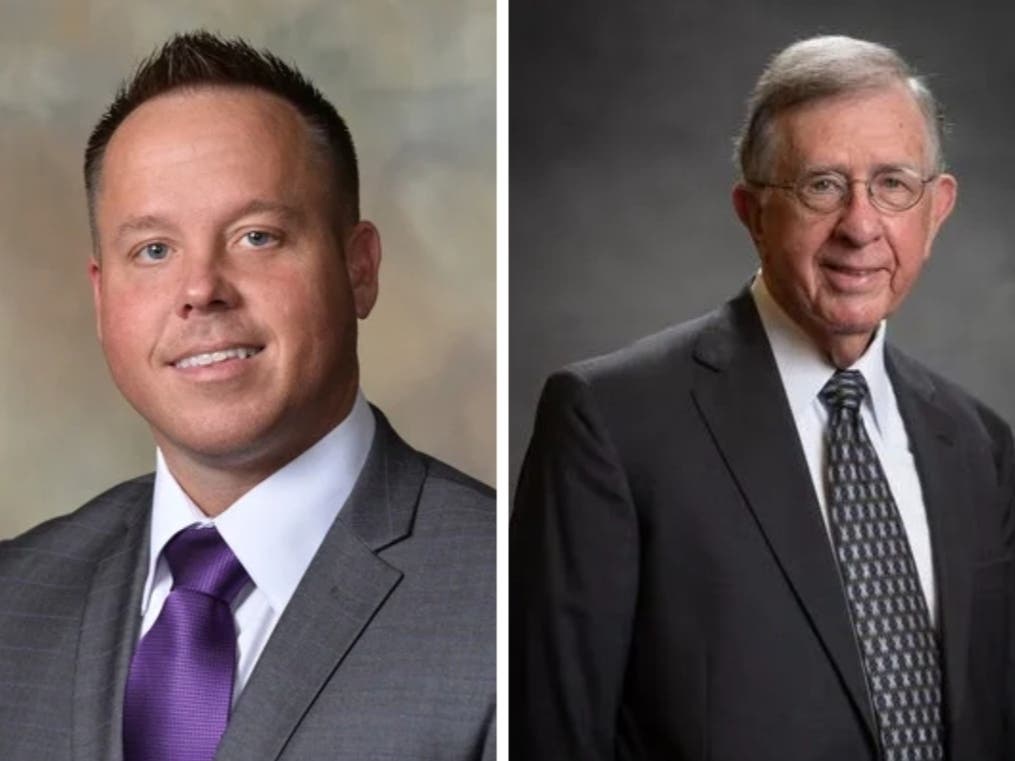 Northport City Council President Jeff Hogg (left) and District 3 Councilman John Hinton 