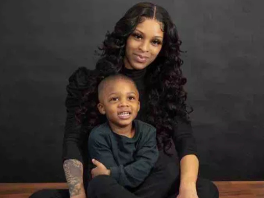 Jamea Harris and her son Kaine
