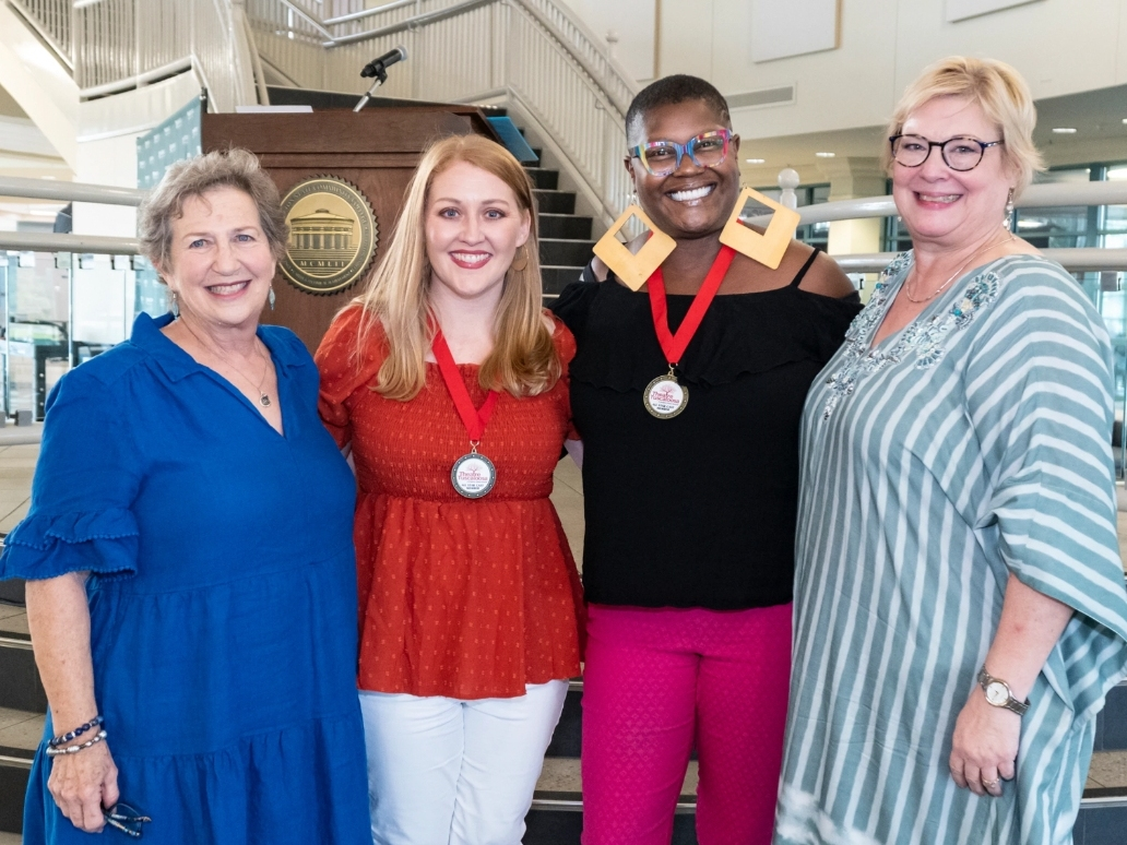 From left to right: Carol Develice, Lindsey Jones, Kenyatta "YaYa" Browne, Tina Turley