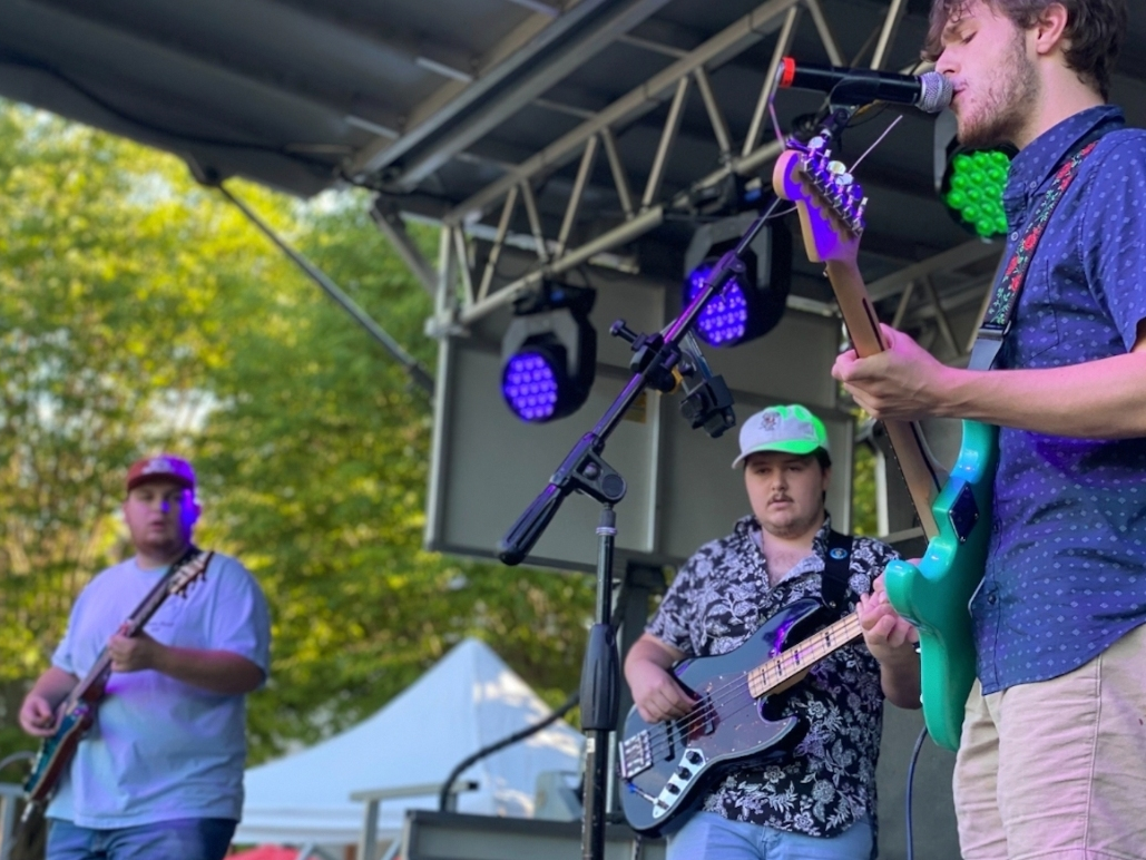 Grateful Dead tribute band Dire Wolf had the crowd out of their seats during a past installment in Government Plaza.