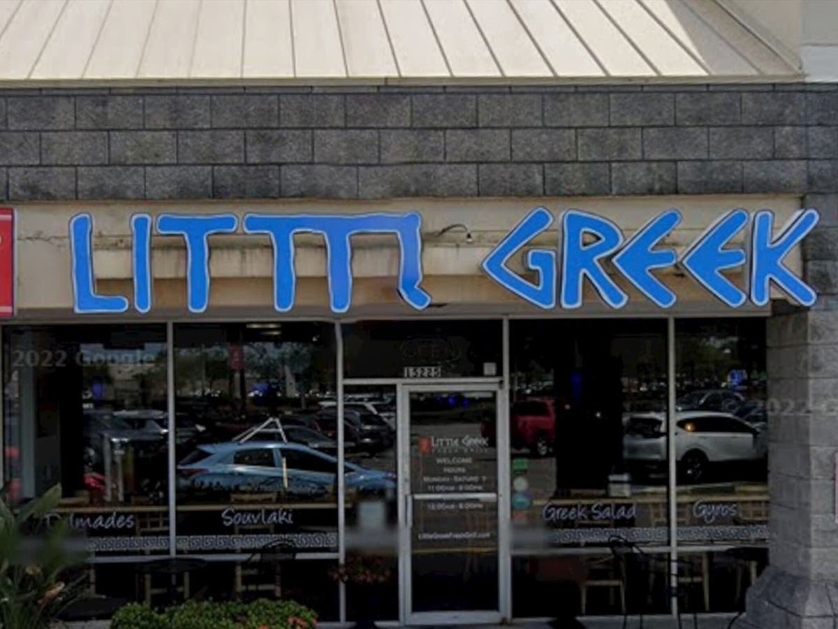 The exterior of a Little Greek location 