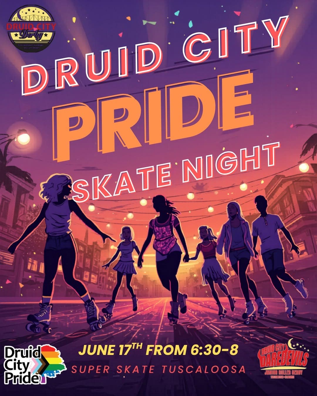 Druid City Pride Skate Night
