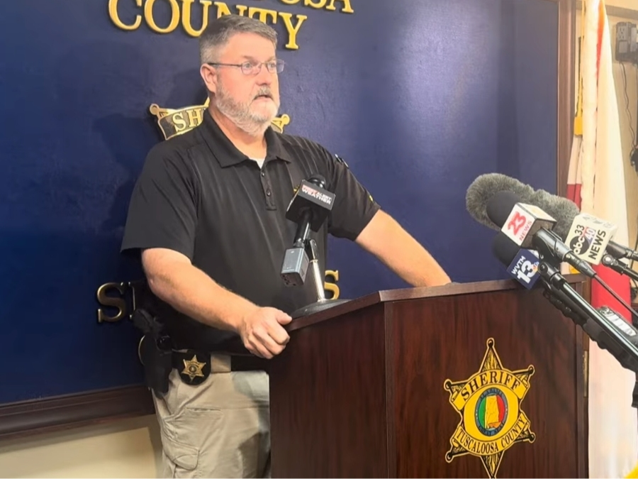 Captain Jack Kennedy during Tuesday's press conference. 
