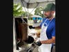 One of the 22 gyros cones carved and served at Greek Fest 2025.