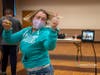 One of three WDSRA social clubs gathers in person to participate in a FVSRA digital dance party.