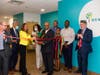 Mayor Thaddeus Jones of Calumet City and IL State Representative for District 29 (center) joins TCA Health staff and Mosaic Construction in opening newly renovated Behavioral Health & Supportive Services Wing.