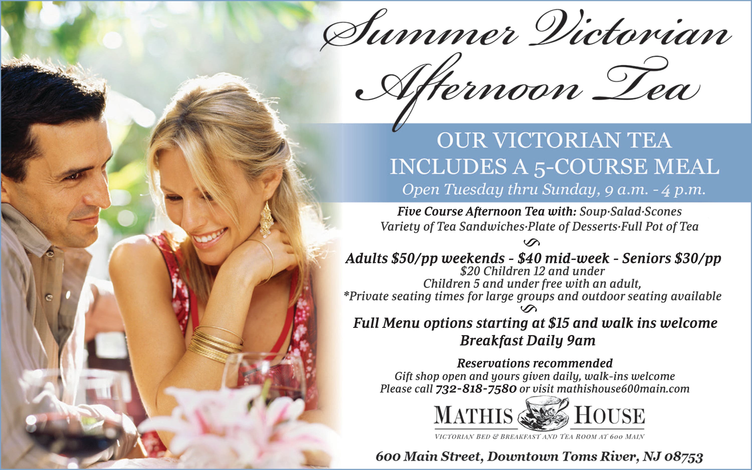 Summer Victorian Afternoon Tea 