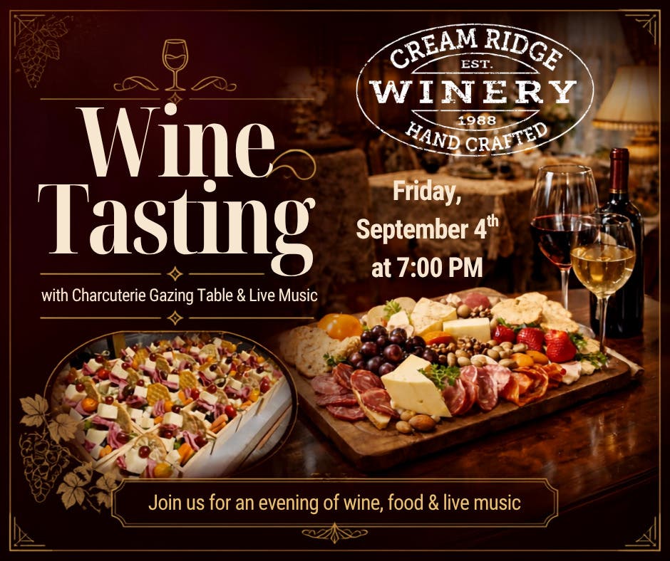 Wine Tasting with Charcuterie Grazing Table and Live Music