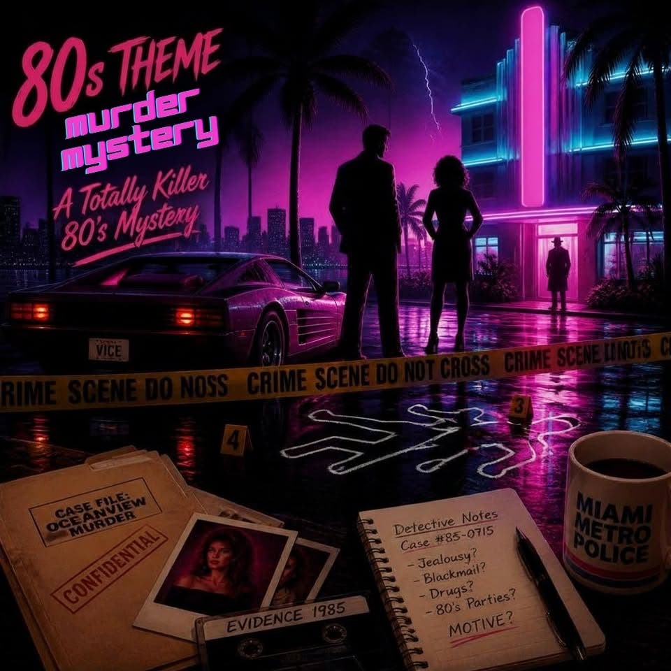 80's Night Murder Mystery Dinner Show at the Mathis House