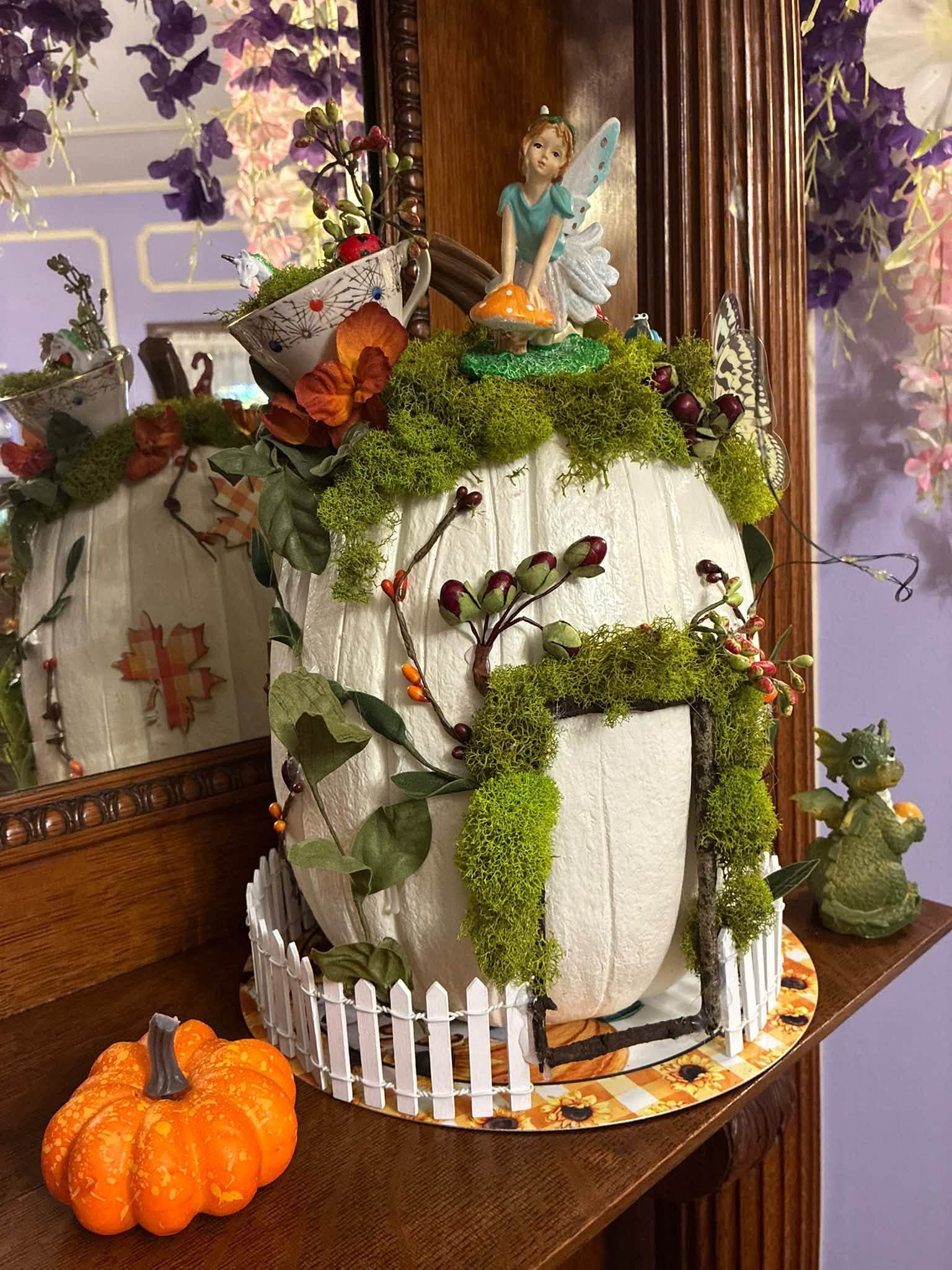Monthly Tea Club Meeting- Pumpkin Decorating for a Fairy Garden