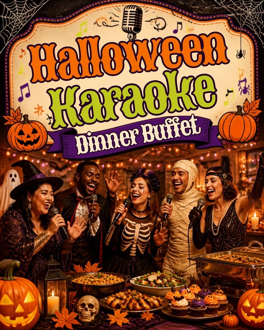 Halloween Karaoke Dinner Buffet at The Mathis House