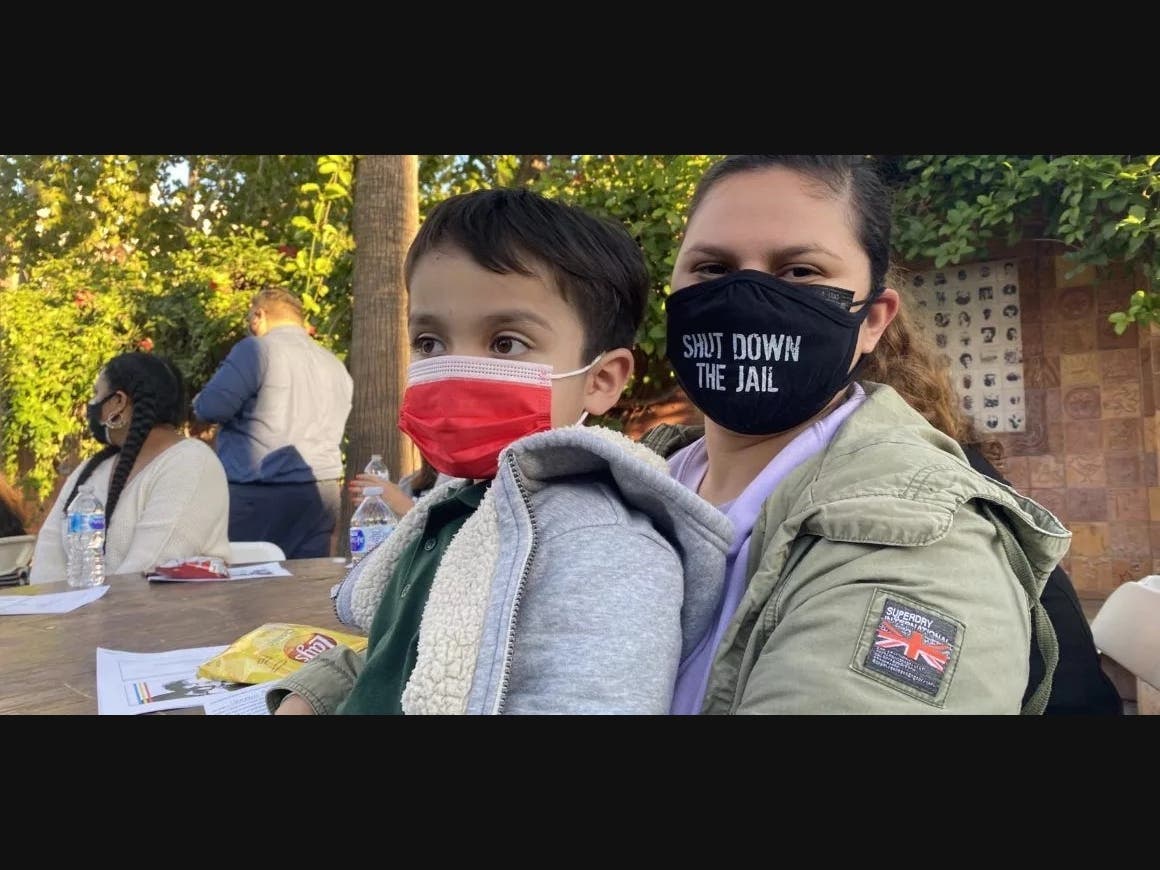 Veronica Amador, a mother of two children with mental health needs, said she opposes building a new jail. 