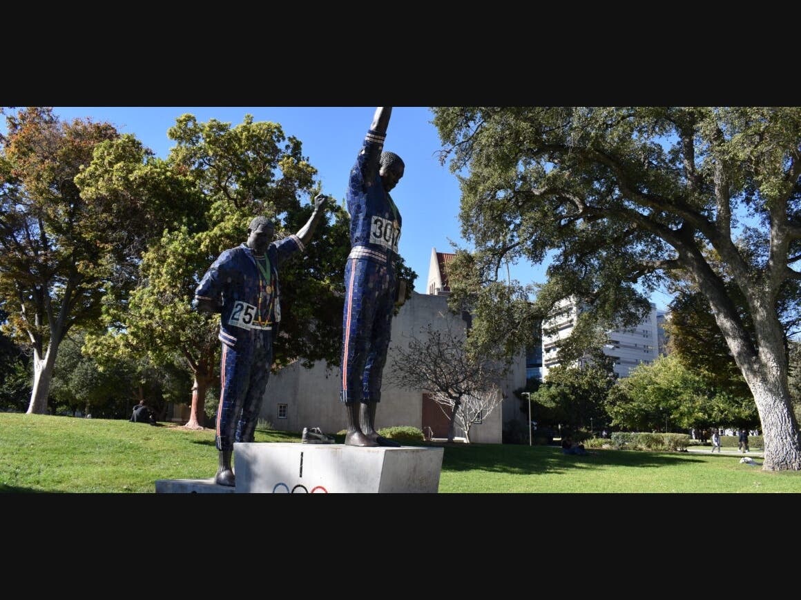 Defaced Patch San Jose State University Statue Defaced | Campbell, CA Patch