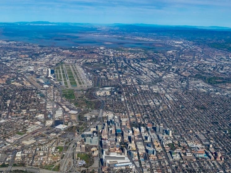 An aerial view of San Jose.