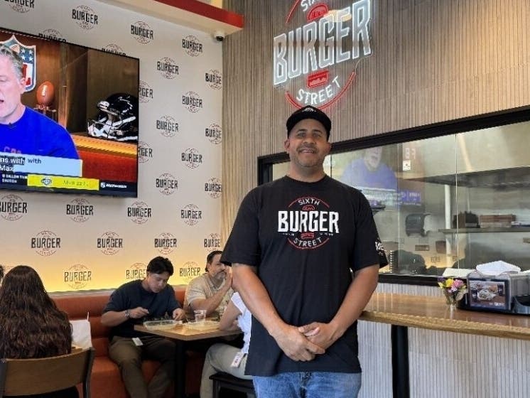 Sixth Street Burger co-owner Abram Chandler grew up in a house near the restaurant's location in San Jose. 