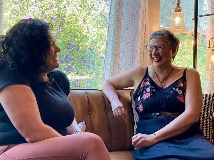 PowerHouse co-founders Farran Tabrizi Chevallier (left) and Tricia Creason-Valencia have been passionate about uplifting and highlighting women's stories throughout their lives. 