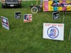 A sign being sold in North Prairie uses an inappropriate term toward Democratic vice president candidate Sen. Kamala Harris. 
