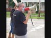 Steve Seper speaks at the Educators for Students event July 18. Originally planned as a march, the high temperatures meant the event was changed to a rally to keep participants safe.