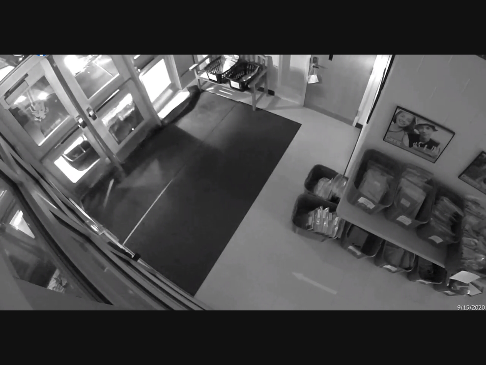 A screenshot of the surveillance video released by East Brunswick Police ​