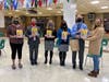 my Regan, Superintendent Ross Kasun, Karen Pardonner, Slackwood School Principal Jeanne Muzi, Ben Franklin School Jay Billy, Kelsey Pardonner