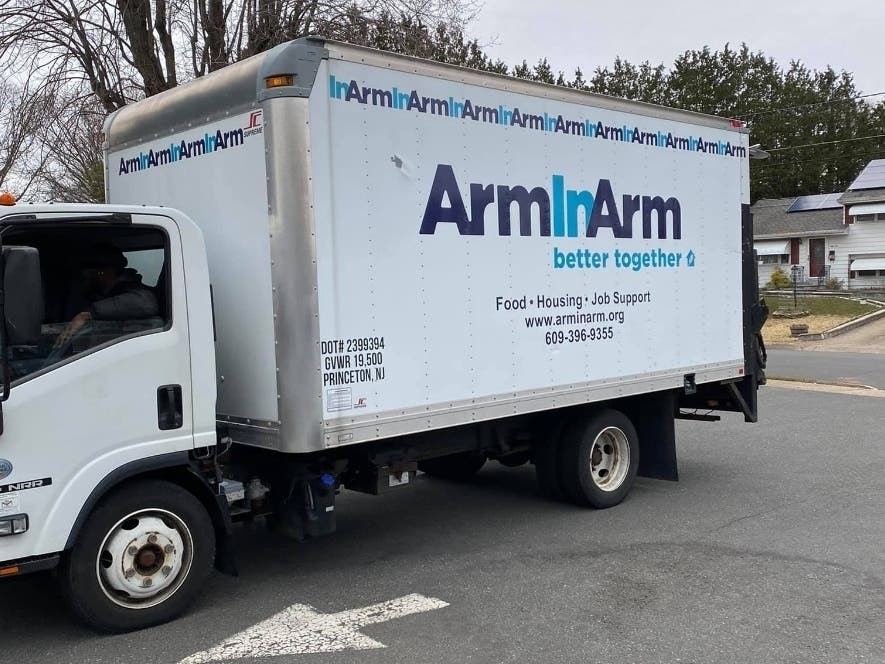 The Arm In Arm mobile food pantry. For years, YWCA and Arm In Arm have been helping Mercer County families combat food insecurity.   