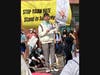 A speaker at the rally.