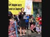 Prof. Beth Lew-Williams, Princeton University, speaking at the rally. 