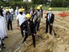 Local leaders, including Mayor Brad Cohen and Sterley Stanley at the ceremonial groundbreaking. 