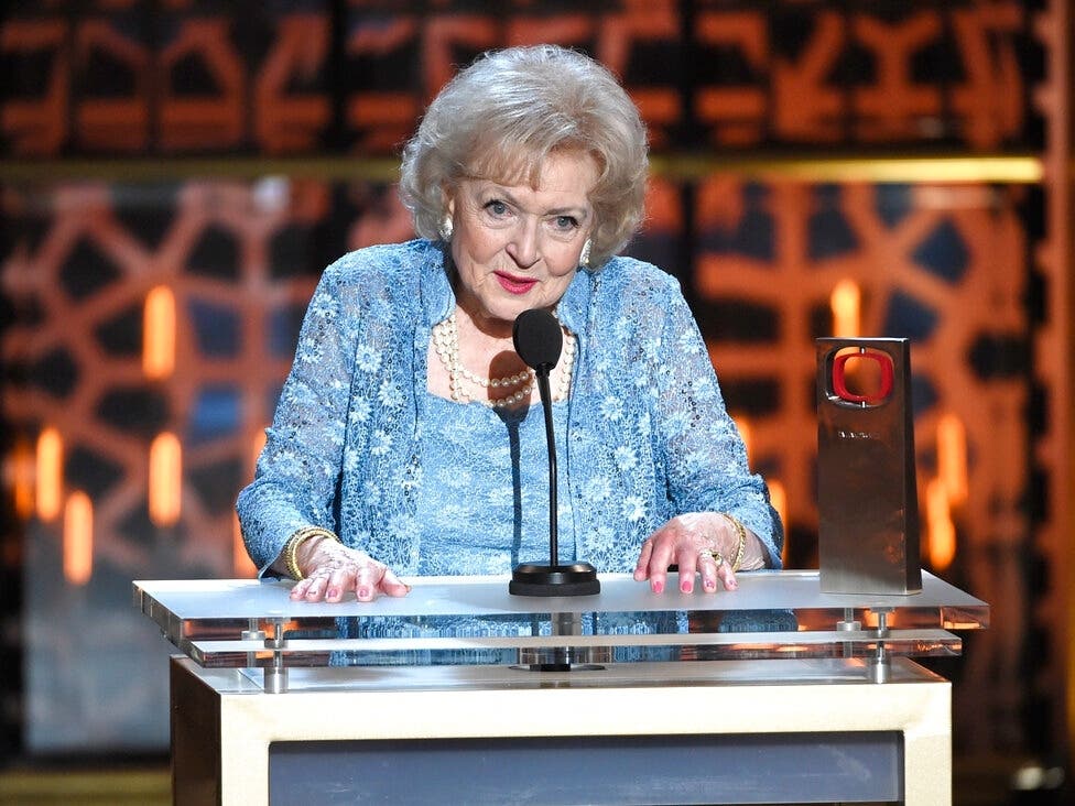 The eight-decade career of Betty White, shown accepting the legend award at the TV Land Awards in 2015, is recalled in a documentary to be screened in YOUR PATCH on Jan. 17, which would’ve been her 100th birthday.