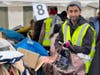 Dharmik Sheth works at a camp on the Poland-Ukraine border.