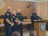Kingston Firefighters Edward A. Chabak and Ryan E. Verney receive their awards