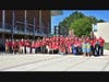 Rider AAUP members outside the Bart Luedeke Center.