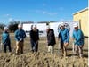 Mayor Jeff Martin (Center) with the founders during the ground breaking ceremony. 