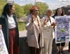 Sen. Shirley Turner, Rep. Bonnie Watson Coleman during walkthrough held on April 24.