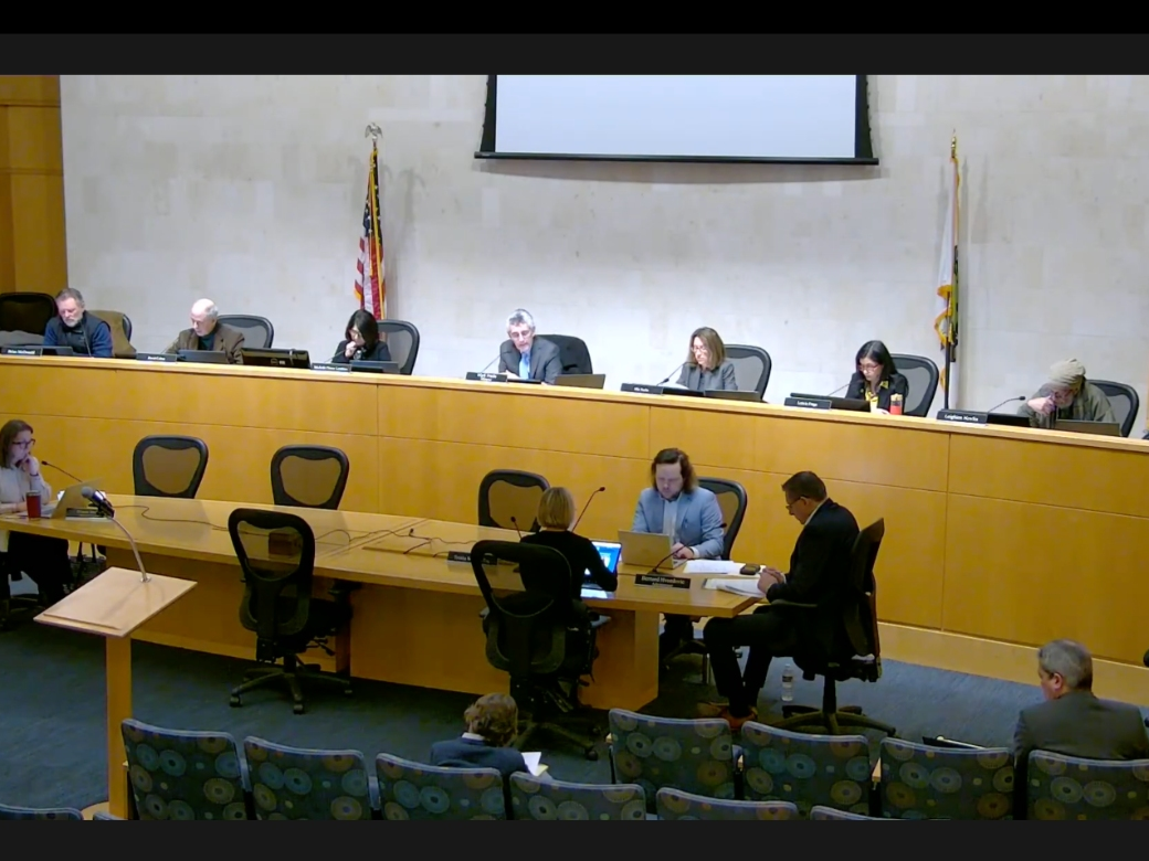 A snapshot from council meeting on Monday.