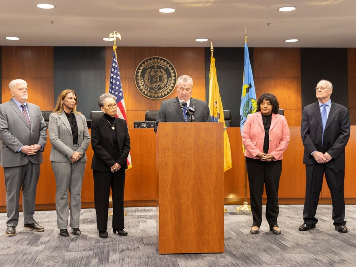 County lawmakers at the press meet