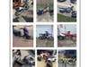 Photos of vehicles seized by police. 