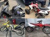 Photos of vehicles seized by police. 