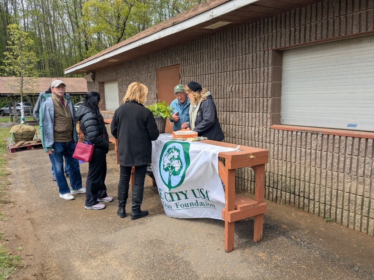 Shade Tree Commission sharing information and trees
