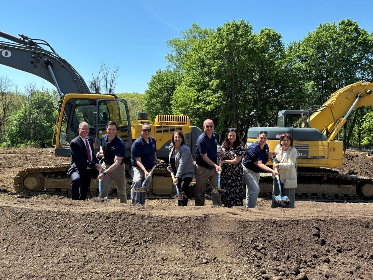  Township Manager Gregory Poff; Councilmember Joe Hathaway; Deputy Mayor Lou Nisivoccia; Lara Schwager, LJS Development; Mayor Mark H. Forstenhausler; Deborah G. Gennello, LJS Partner; Councilmembers Denise Thornton and Joanne Veech.