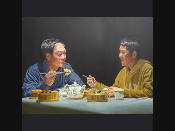 The winning painting by Chen.