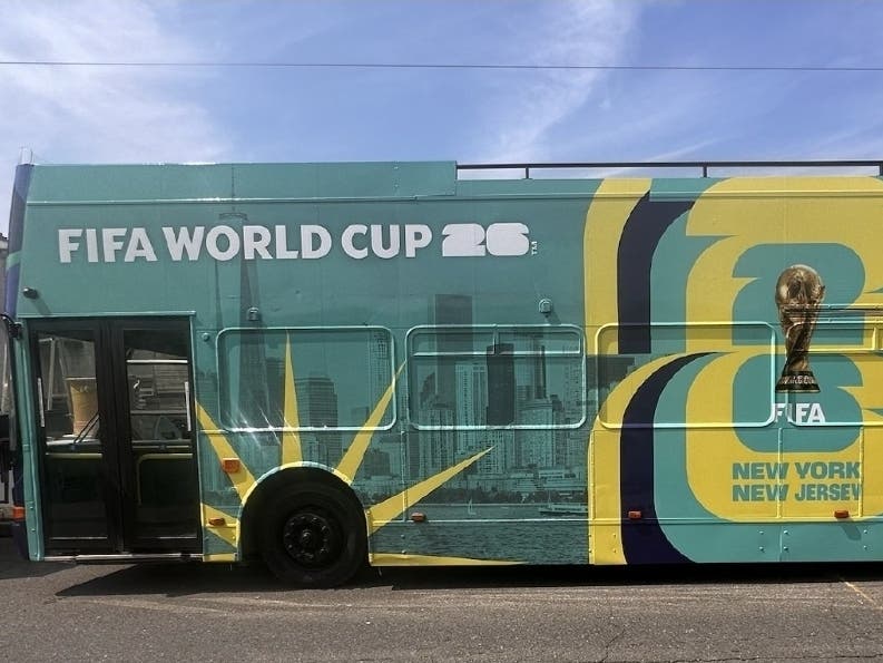 The FIFA Mobile Tour Bus