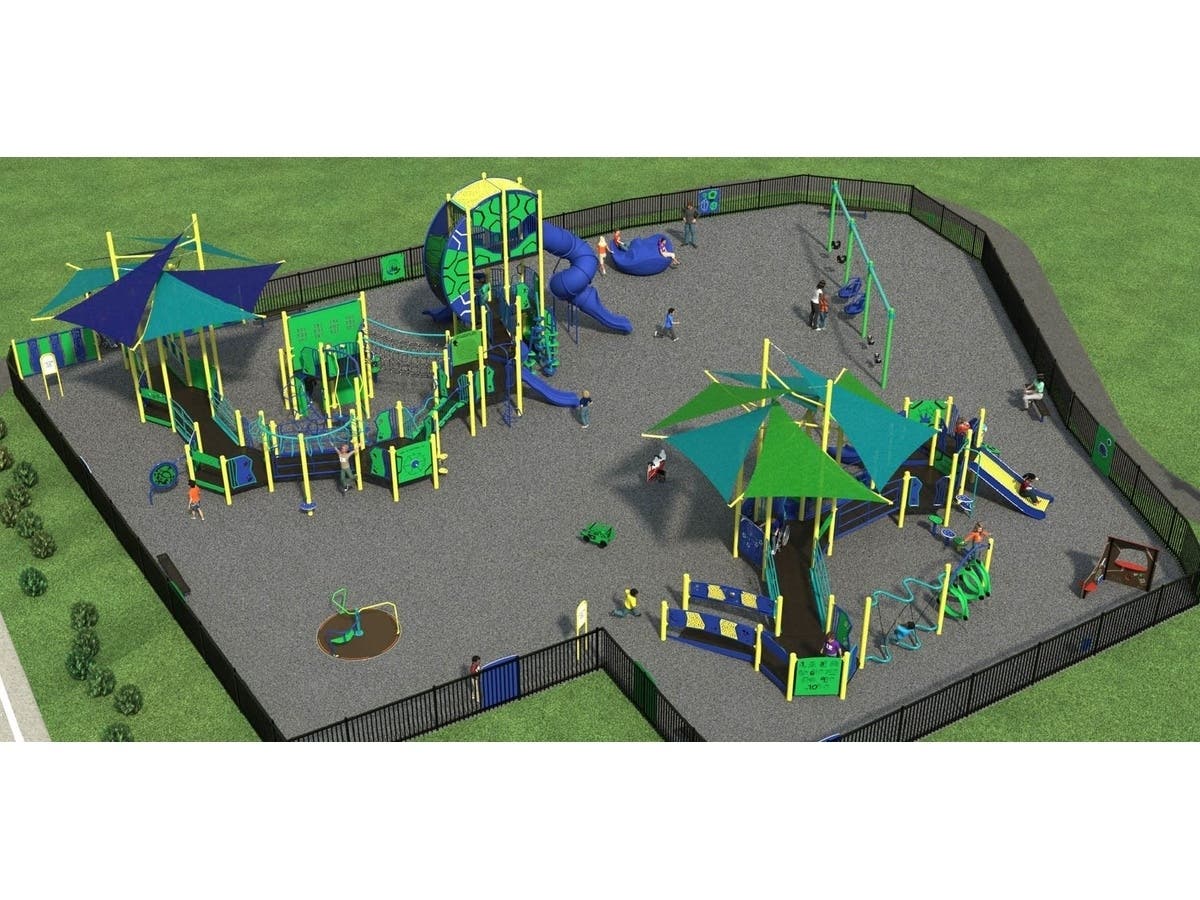 An artistic rendition of the playground